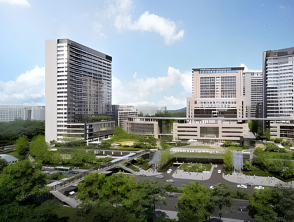 Expansion of Shenzhen Third People's Hospital - Modern healthcare building facade system utilizing RS insulated decorative integrated panels