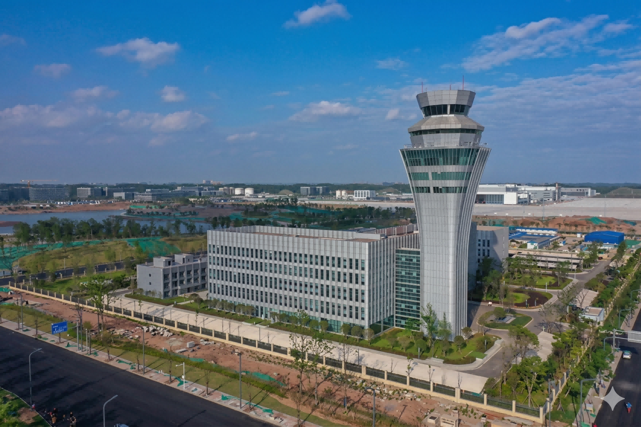 Chengdu Tianfu International Airport Office Center - Modern aviation hub building utilizing RS fireproof and acoustic rock wool boards
