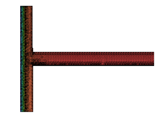 Finite element analysis (FEA) mesh model of RSINSULATIONBOARD wall system for structural thermal performance verification in Vietnam and Thailand projects.