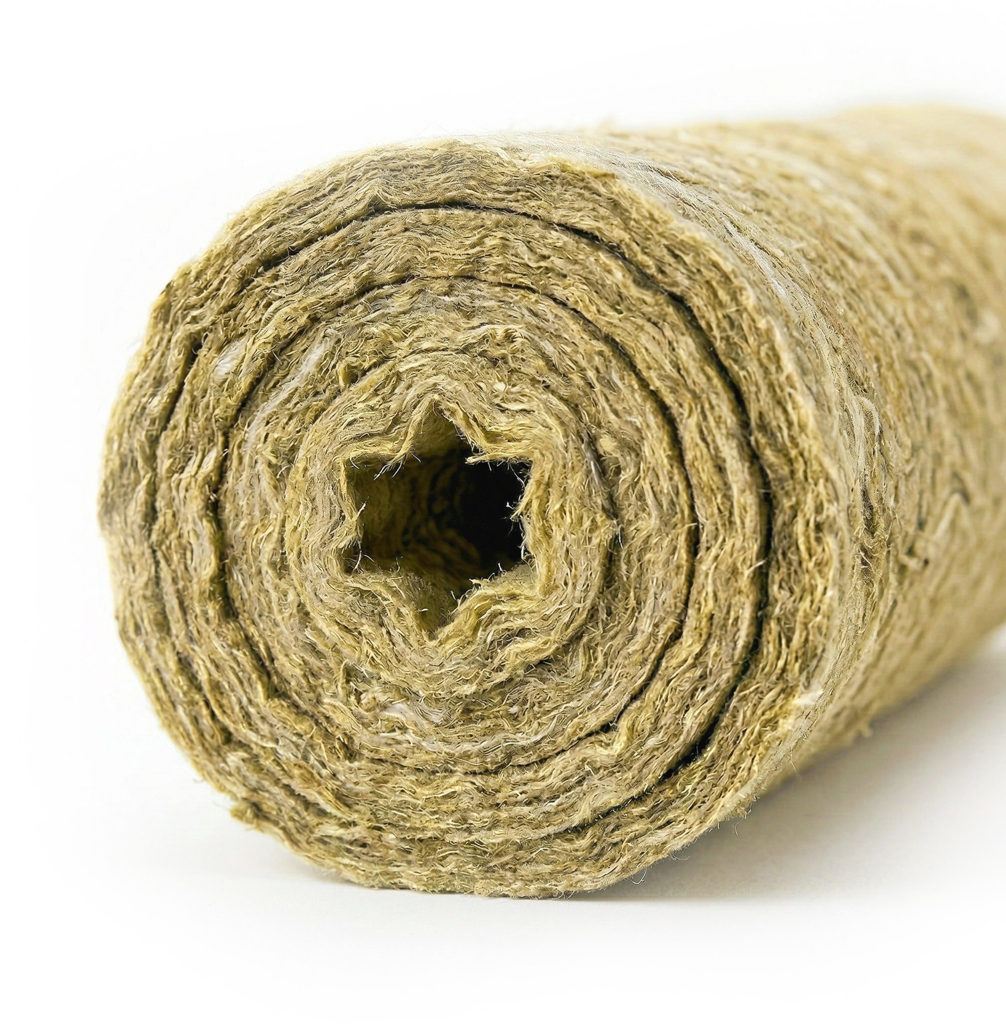 High-density industrial rock wool insulation blanket roll with flexible mineral fiber structure for roof and pipe protection