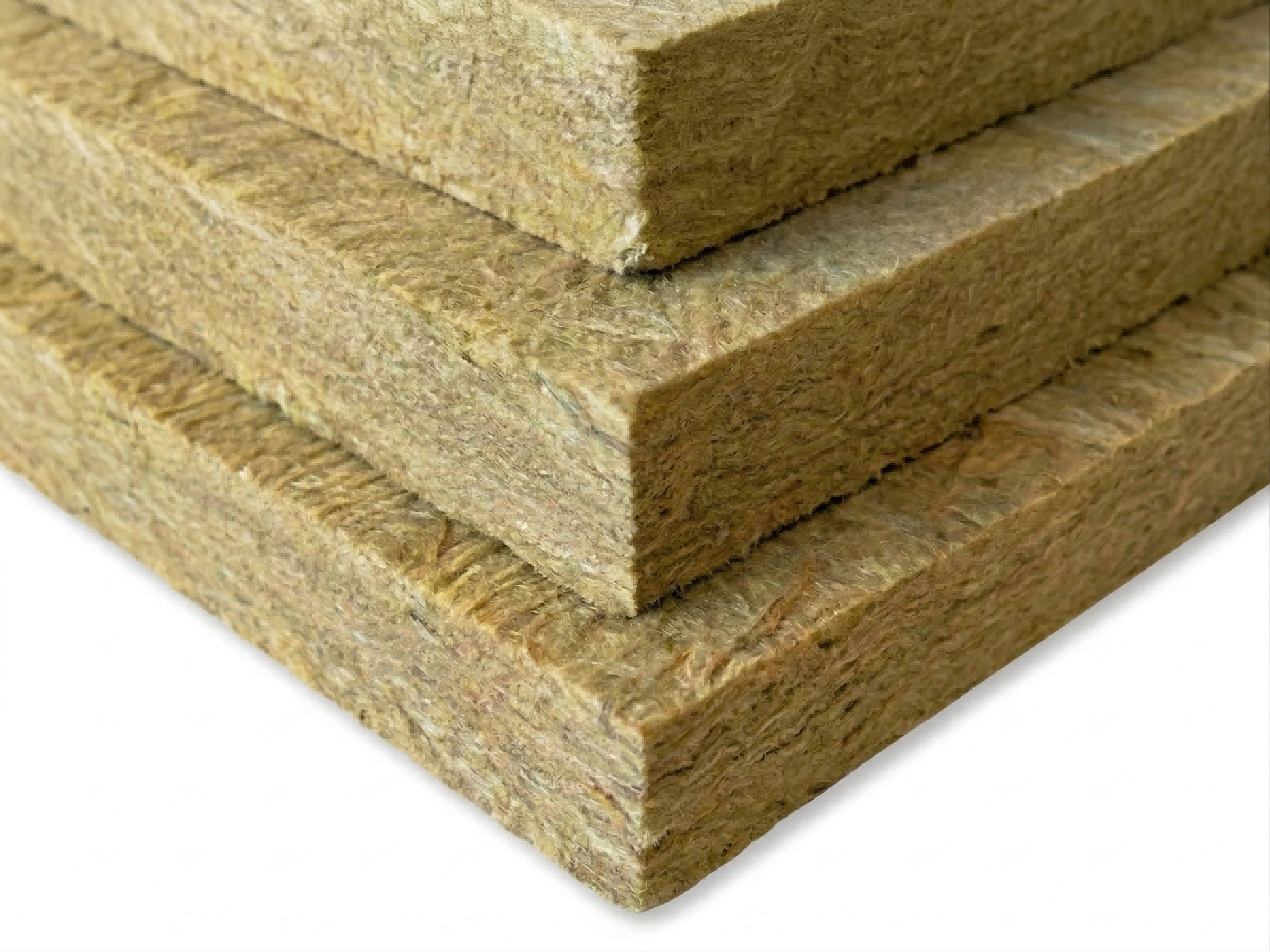 High-density fireproof rock wool insulation boards with dense mineral fiber structure for thermal and acoustic protection